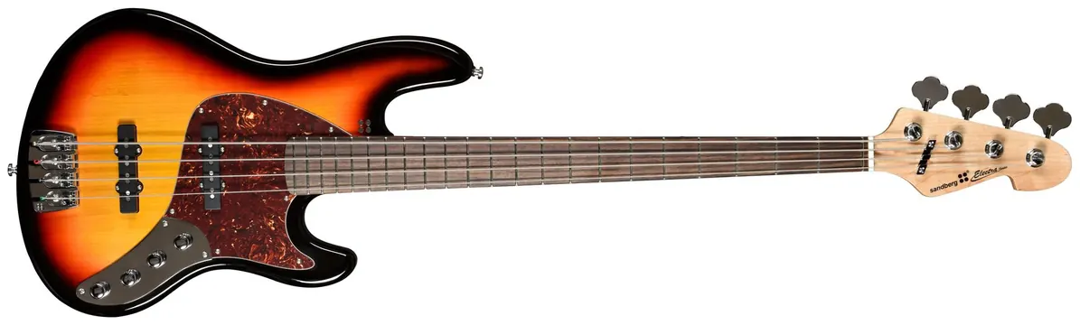 Sandberg Electra TT-4 RW 3-Tone Sunburst HG 4-Saiter E-Bass aktiv