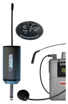 AudioDesign Audio Design PMU501BP Microfono wireless con archetto UHF con ricevitore su jack