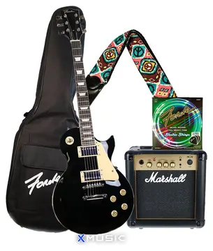 Forde LP Electric Guitar Pack, Black