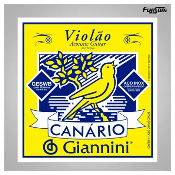 Canario Encordoamento Canario Para Violao Aço Geswb Com Bolinha