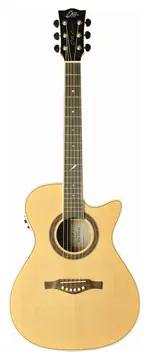 EKO ONE-018CWEQ-NAT Guitare Folk Electro Auditorium Naturelle