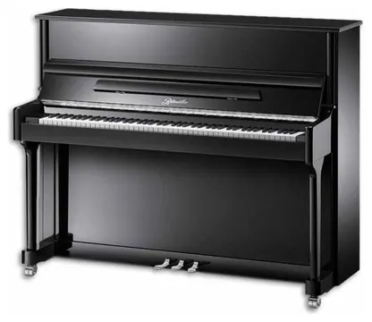 Piano Vertical Ritmuller AEU118S PE Classic 118cm Preto Polido 3 Pedais