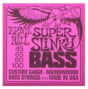 Ernie Electric Super Slinky Bass Strings 45-100