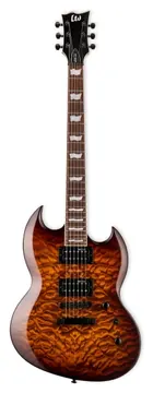 LTD Viper-256 Dark Brown Sunburst