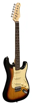 Stagg SES-30 SNB Standard "S" Electric Guitar, Sunburst