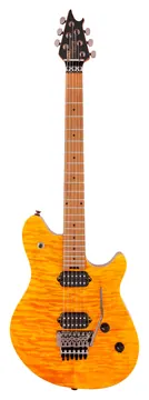 EVH Wolfgang Standard Quilt Trans Amber Roasted Maple Fingerboard
