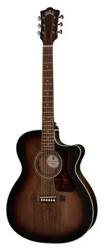 Guild OM 240CE ANTIQUE CHARCOAL BURST - Chitarra acustica amplificata