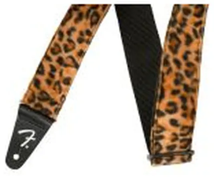 Fender Wild Animal Print 2" Guitar Strap Leopard, 0990601053