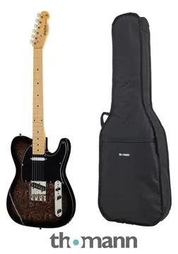 Harley Benton TE-70 Black Paisley Bundle