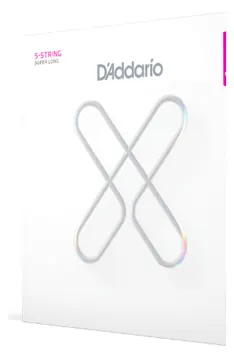 D'Addario 45-130 Regular Light, Super Long Scale Coated Bass Guitar Strings XSB45130SL