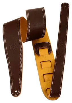 Harvest Premium Gitarrengurt Cow Floater Long Brown
