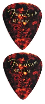 Fender 351 Shape Classic Picks Medium, Tortoise Shell, 12un.