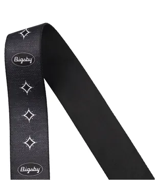Bigsby Star Graphic Strap, Black, 2"