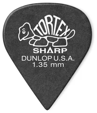 Dunlop 1.35mm Tortex Sharp Pick - Set Of 6