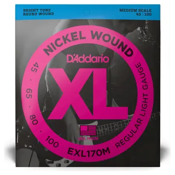Daddario EXL170M Medium Scale Saiten Bass