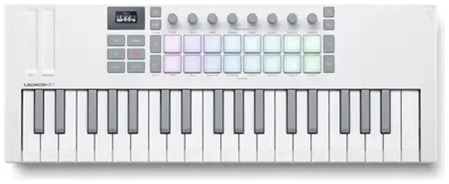 Novation LAUNCHKEY MINI 37 MK4 Controller MIDI USB x DAW, Bianco