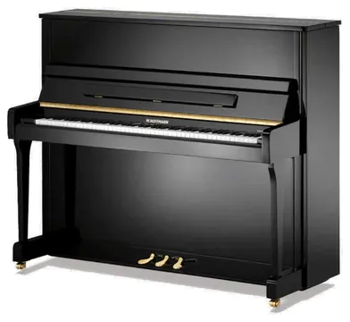 W. Hoffmann V-120 Zwart Hoogglans Piano