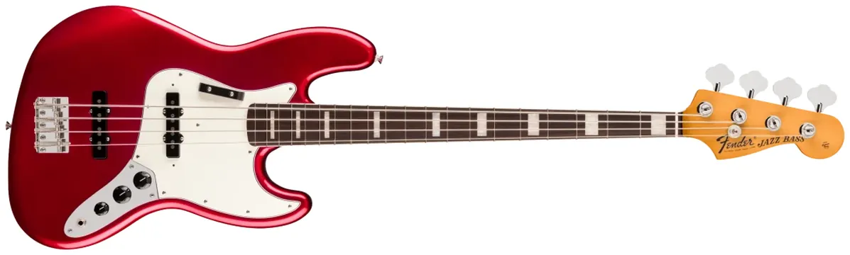 Fender Vintera® III Early '70s Jazz Bass®, Rosewood Fingerboard, Candy Apple Red