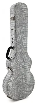 Gear4music Deluxe Elektrische Gitaarkoffer van Gear4music, Zilver