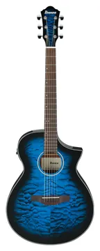 Ibanez AEWC16QATLH Sunburst blu trasparente
