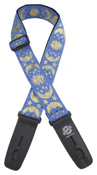 D'Andrea Lock-It Strap 2" Retro Vintage (LIS-308-HV22), Moon & Stars