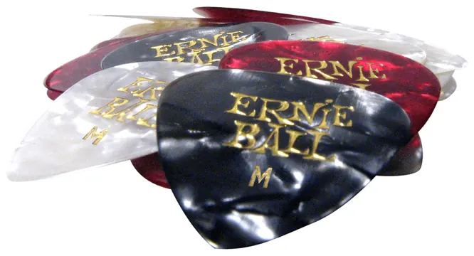 Ernie Ball 9166 Perloid Picks Medium 0,72 mm Plektren 24Stück