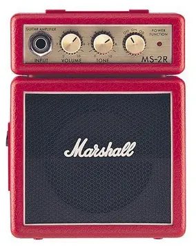 Marshall MS-2R Battery Powered Amp Red