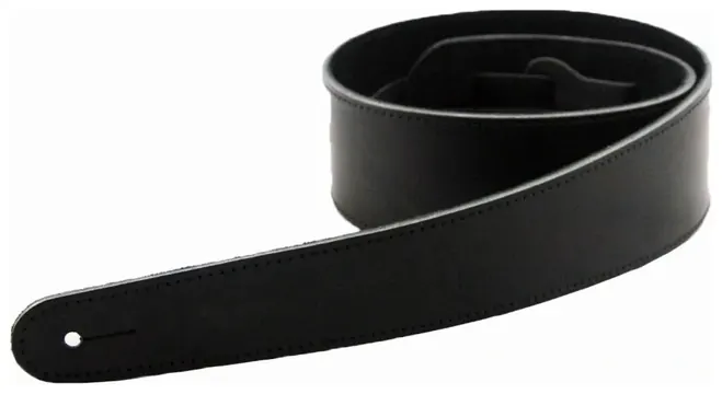 Levin 2.75" Fat Cow Leather Guitar Strap in Black (LS-G-FC-275-BLACK)
