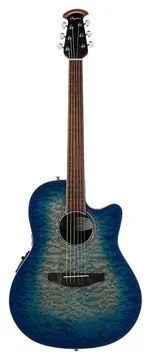 Ovation Celebrity Standard Exotic Super Shallow CS28P-RG-G Caribbean Blue/Natural acustica elettrificata