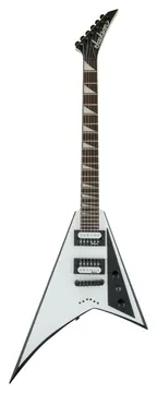 Jackson JS Series Rhoads JS32T, Amaranth Fingerboard, White with Black Bevels