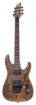 Schecter Omen Elite 6 FR CHR E-Gitarre, charcoal
