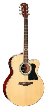Eagle Jumbo Hofma HMJ223 Cutway Natural Brilhante Aço
