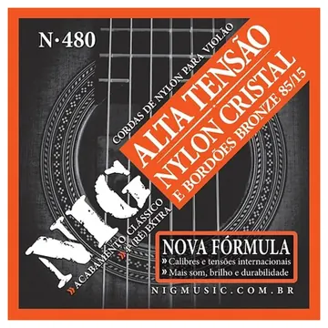 NIG Encordoamento Violão NIG N480 Cristal/Bronze