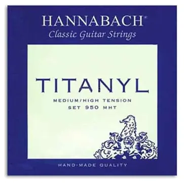 Jogo de Cordas Hannabach Titanyl E950MHT para Guitarra Clássica Média Alta Tensão