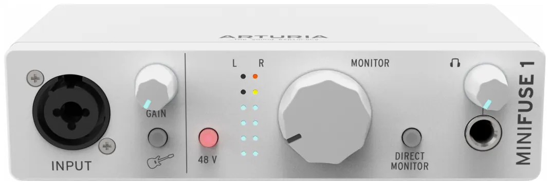 Arturia Minifuse 1 White Interfaccia Audio USB C 1 In Combo e 2 Out Bianca