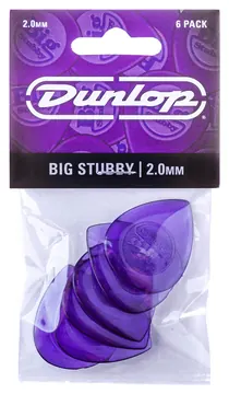 Dunlop 475P2 Big Stubby Plectrum 2.0mm 6-Pack