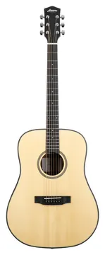 Harmony Foundation Series e-Terra ST Dreadnought Acoustic Guitar, Natural Satin