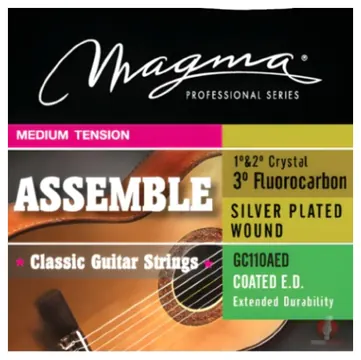 Magma Encordoamento Magma AED Assamble Revestido para Violao de Nylon em Tensao Media - GC110AED