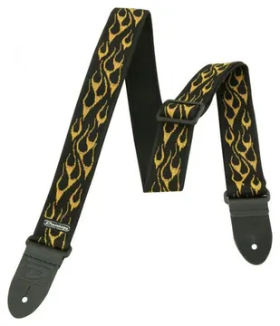 Dunlop D-38-11 Guitar Strap | Classic Orange/Yellow