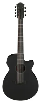 Ibanez AEG721 7-String Electro-Acoustic Guitar, Black Out