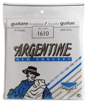 Jogo de Cordas Savarez Argentine 1610 Extra light 010-045W