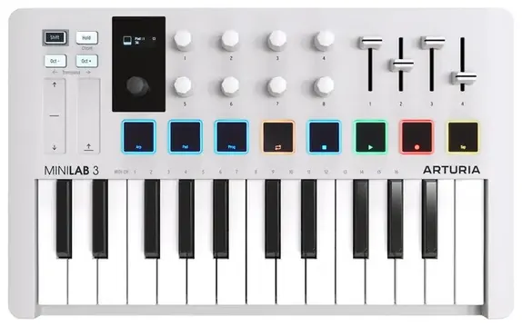 Arturia MiniLab 3 White Tastiera Controller USB 25 Tasti