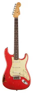 Fender custom shop Michael Landau Signature 1963 Stratocaster Round-Laminated Rosewood Fiesta Red over 3-Color Sunburst
