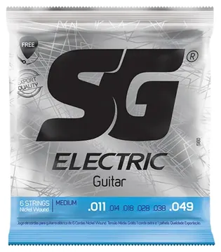 SG Encordoamento para Guitarra SG .011 Medium Dunlop