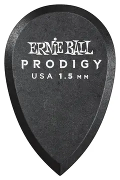 Ernie Ball 9330 Prodigy Teardrop 1,50mm Plektren, schwarz, 6 Stück