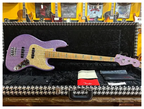 Fender Adam Clayton Artist Series Signature Jazz Bass Purple Sparkle 2017