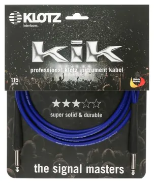 Klotz KIK45PP Câble Kik Jack/Jack Bleu - 4.5M