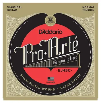 D'Addario EJ45C Pro Arté Normal Tension Silver Plated Corde Chitarra Classica