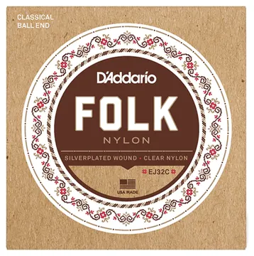 D'Addario Normal Tension Ball End Classical Guitar Strings