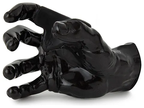 GuitarGrip Black Metallic Male Hand right Gitarren-Wandhalter